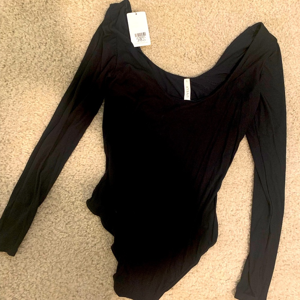LIVELY Ribbed long sleeve body suit